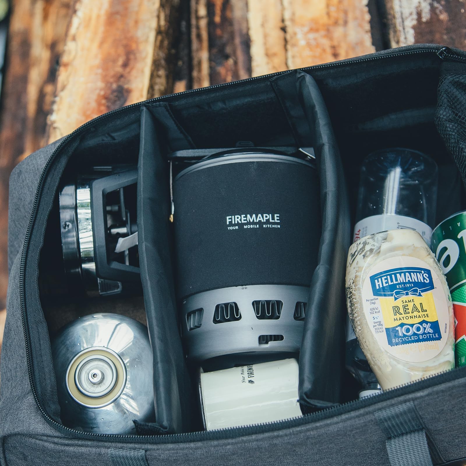 Fire-Maple FMS-X3 Réchaud Camping Gaz 0,8L, Réchaud portable à Allumage électrique+Support Casserole+Stabilisateur, Brûleur à Jet Systeme pour Randonnée et Trekking (Noir)
