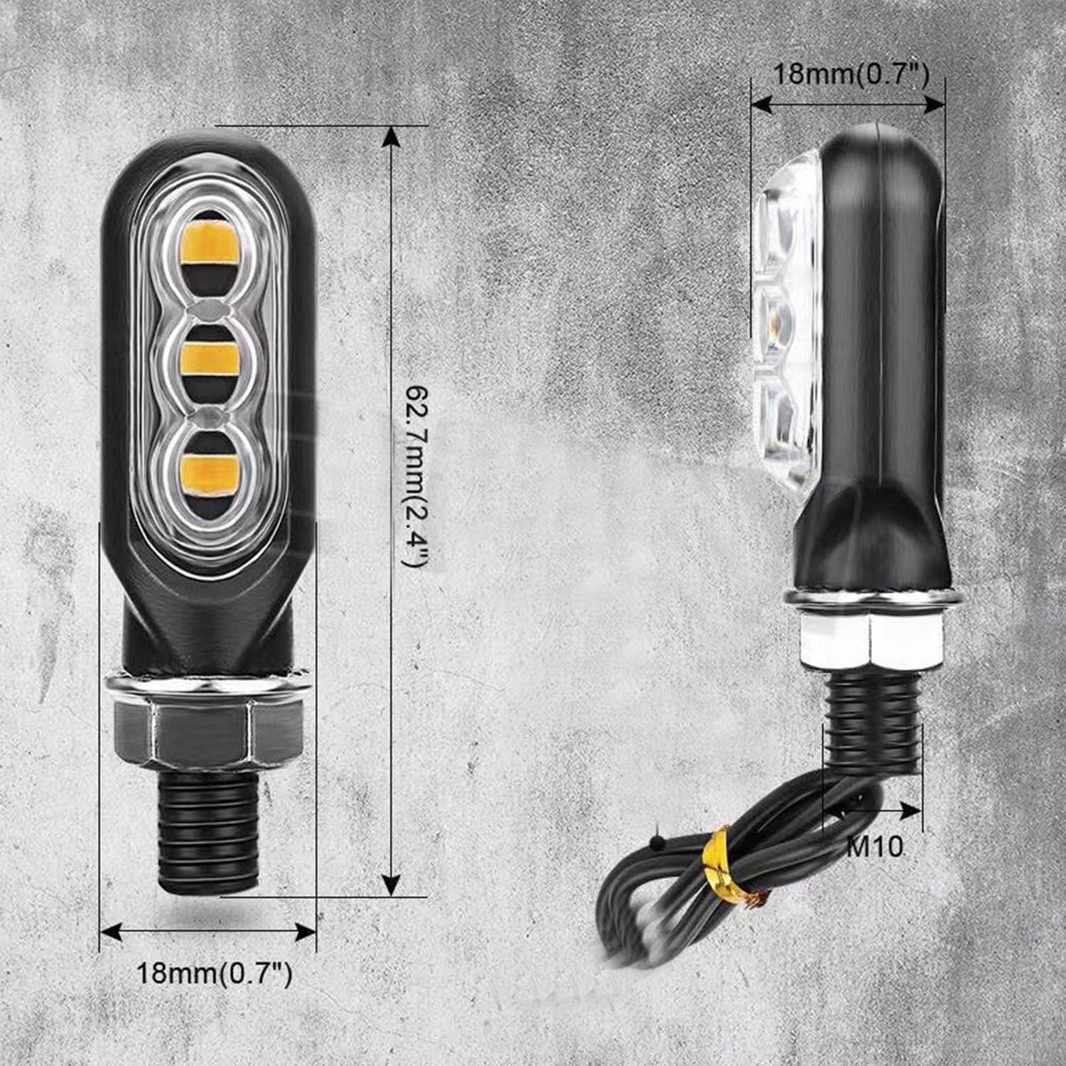 Kit Éclairage Vélo 12V pour avant Arrière pour clignotant Kit