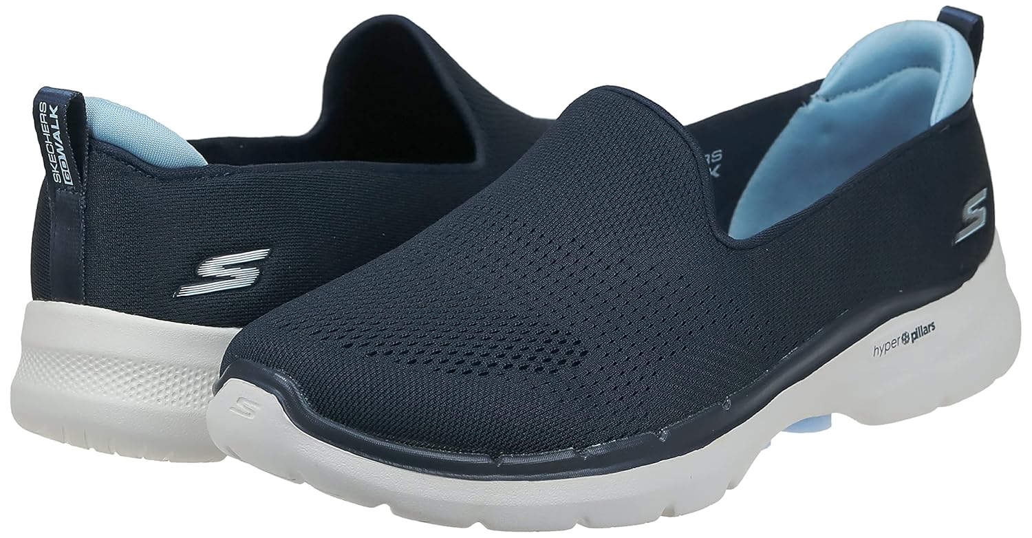 Skechers Womens Go Walk 6 Ocean Splash Walking Shoes 2 81zEmb6tAzL. SL1500