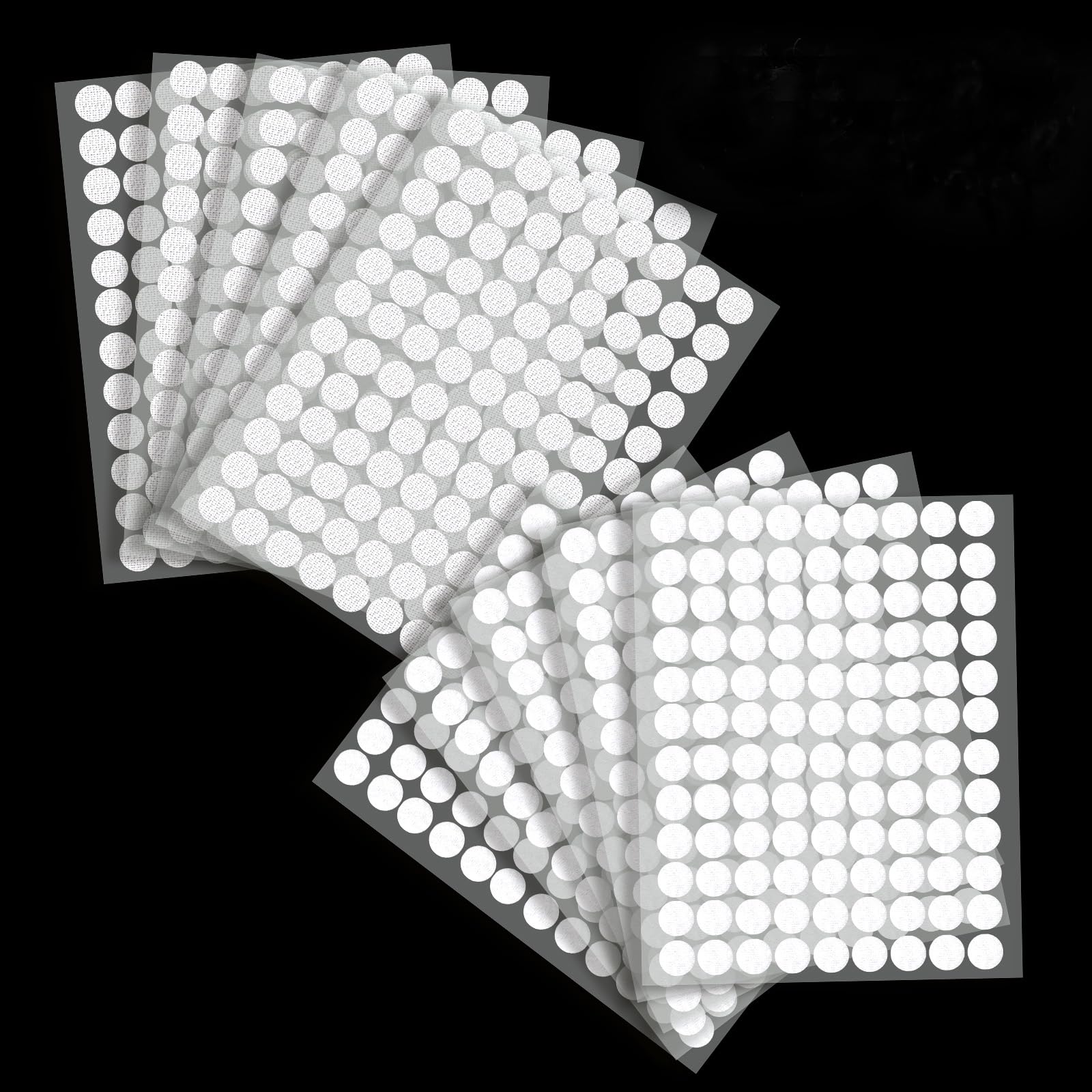 Oderra 1080 Pcs Scratch Autocollant Rond 10 mm, Pastille Auto-adhésifs pour DIY Artisanat