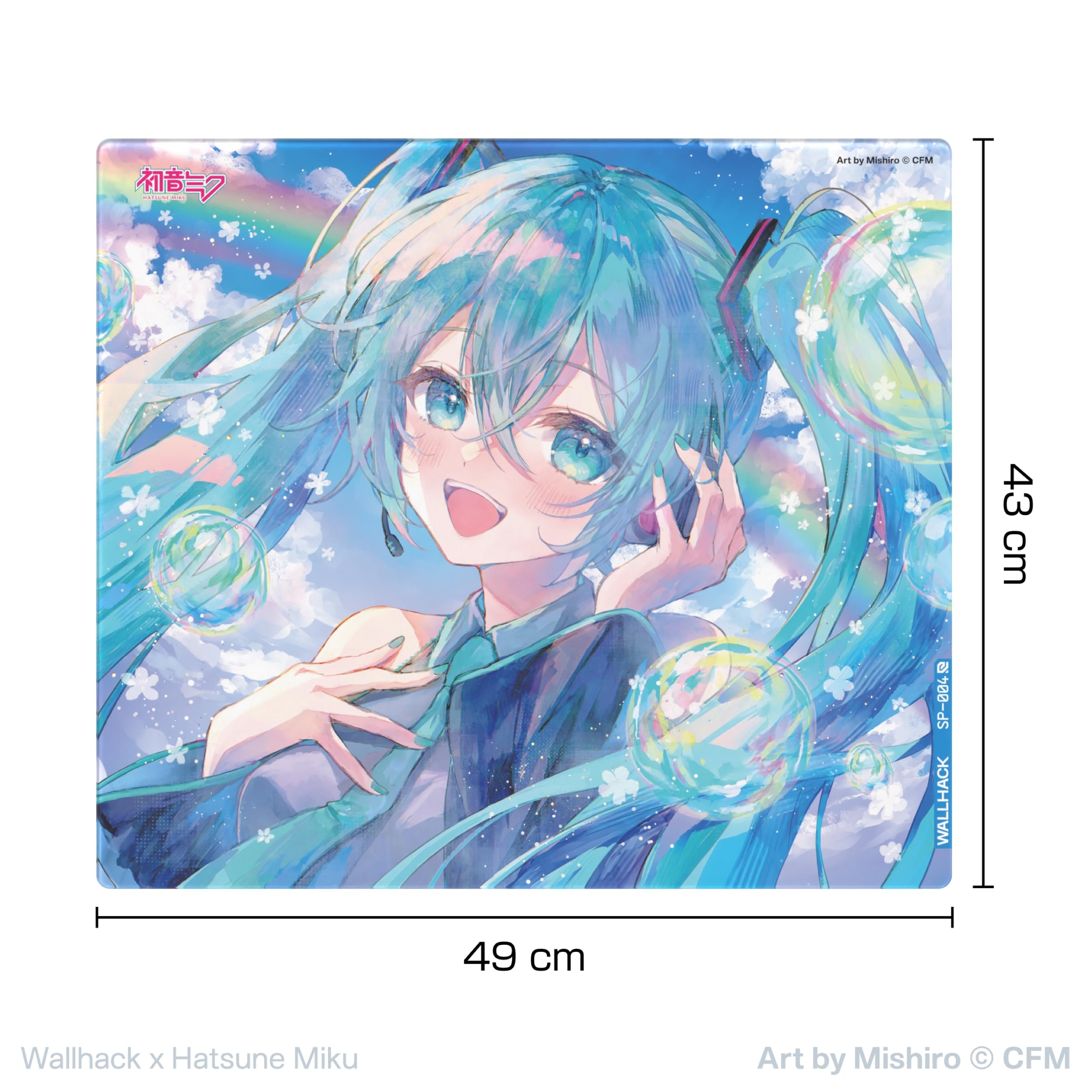 Amazon.co.jp: Wallhack × 初音ミク ガラス製ゲーミングマウス