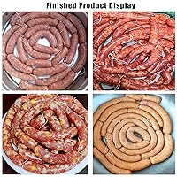 Vista 4 de Funda de salchicha comestible para secado, tubo de funda de salchicha seca comestible para salchichas caseras con sabor para máquina de hacer
