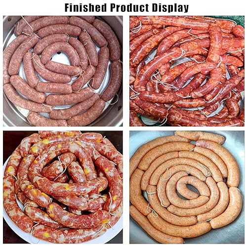 Miniatura 12 de Cubiertas comestibles de salchichas secas, tubos comestibles de la cubierta de la salchicha seca para el delicioso jamón casero de salchichas