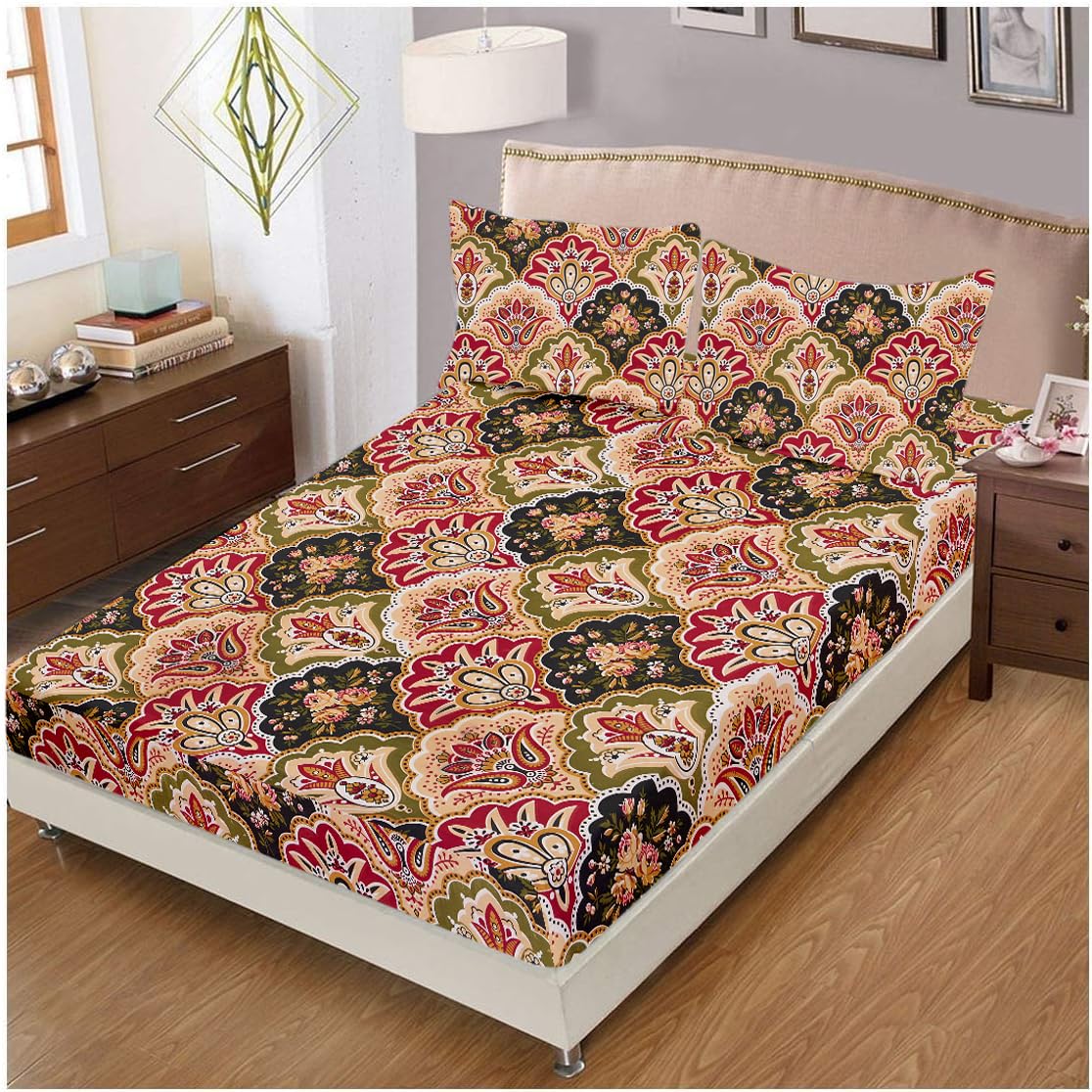 See full amazon price history chart for Amazon Brand - Umi Microfiber All Around Elastic Printed Fitted Bedsheets for Double/Queen Bed with 2 Pillow Covers, Size - 60 x 72 Inches Amazon Brand - Umi Microfiber All Around Elastic Printed Fitted Bedsheets for Double/Queen Bed with 2 Pillow Covers, Size - 60 x 72 Inches (B0CBFH7HFM) Amazon Price History, Amazon Price Tracker