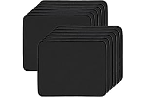 12 Pack Gaming Mouse Pads: Non-Slip, Textured, & Durable