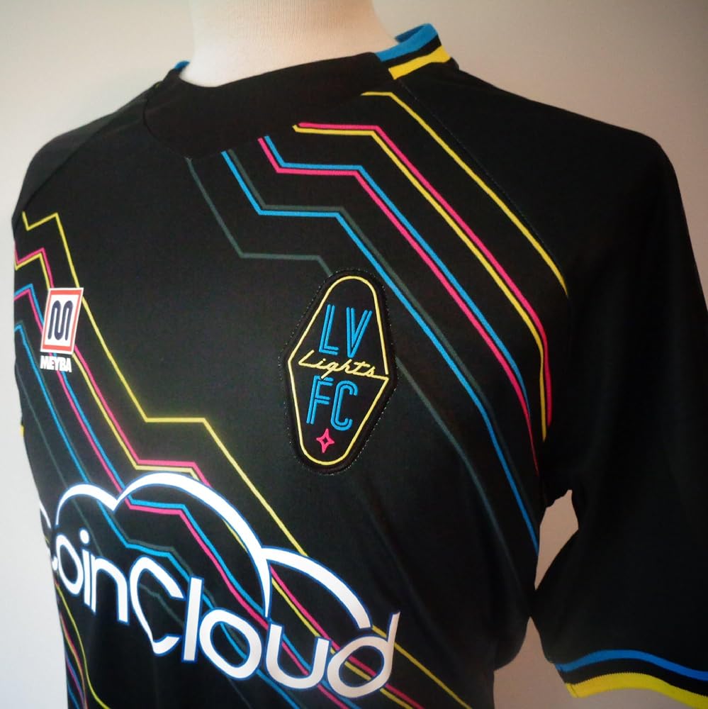 Maglia Calcio Las Vegas Lights Home 2022-23 &ndash; Meyba &ndash; Nuova Uomo Taglie Disponibili