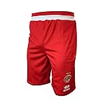 AS Monaco Official 2019-2020 Children's Outdoor Basketball Shorts, Children's, SHORT_EXT_MONACO, red, FR : XXS (Taille Fabricant : 12 ans)