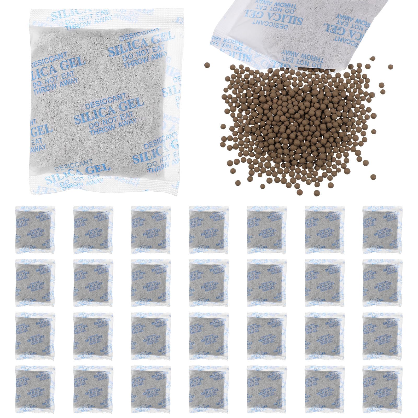 30 Piezas Paquetes de secantes de Gel de Sílice 50 Gramos