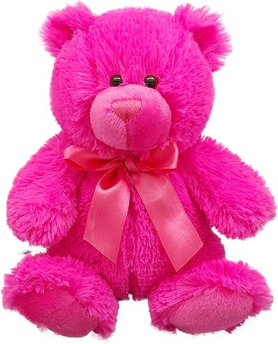 Anico Oso lindo colorido de 8 pulgadas, rosa intenso