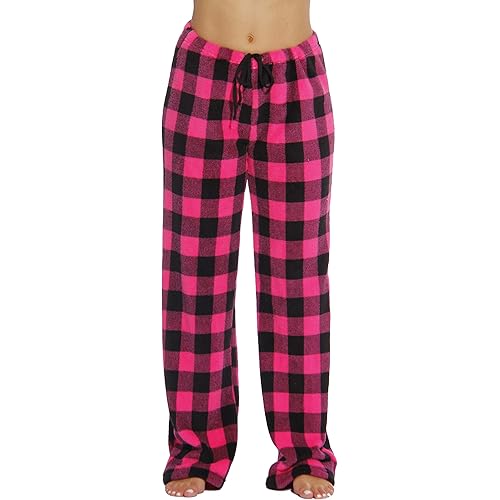 Just Love Women Plush Pajama Pants Buffalo Plaid