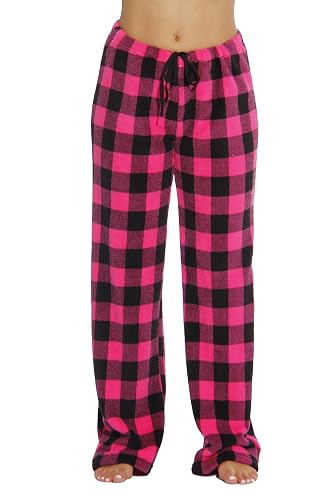 Just Love Women Plush Pajama Pants Buffalo Plaid