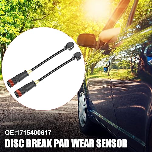 Miniatura 2 de X AUTOHAUX Sensor de desgaste de la almohadilla de rotura de disco delantero y trasero 1715400617 para Mercedes-Benz SL500 2003-2006 para