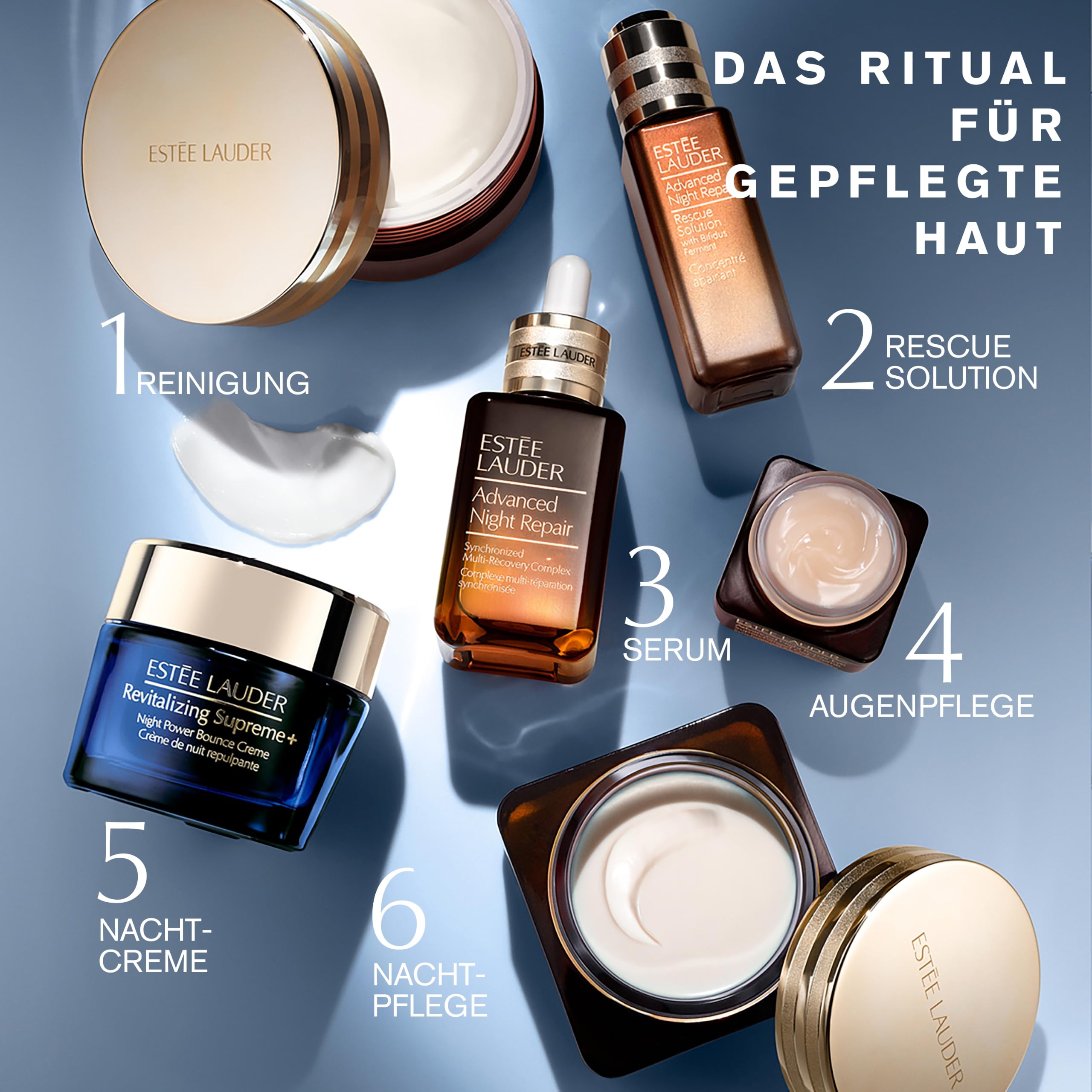 Estée Lauder Revitalising Supreme+ Night Power Bounce Cream | Nachtcreme mit Peptiden | Wirkt sichtbarem Kollagenverlust entgegen | Für straffere, geliftete Haut, 50ml