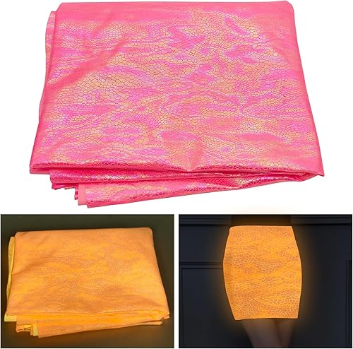 Miniatura 7 de Tela que brilla en la oscuridad, tela brillante para coser ropa, tela de poliéster luminosa para tela iluminada para ropa, decoraciones, suministros