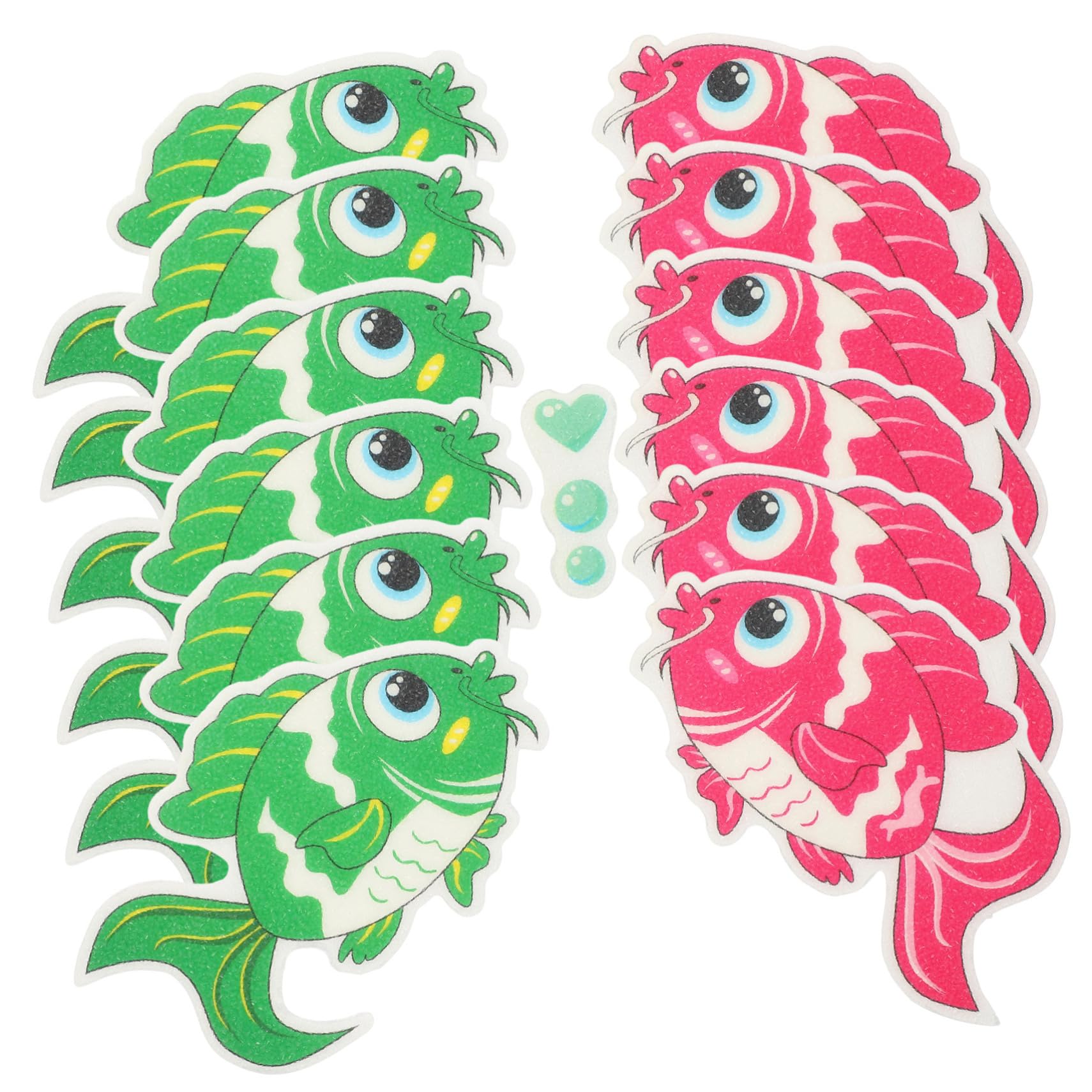 WOONEKY 36piezas Pegatinas Antideslizantes De Pescado para Baño De Seguridad Bañera y Ducha Adhesivos Decorativos De Peva para