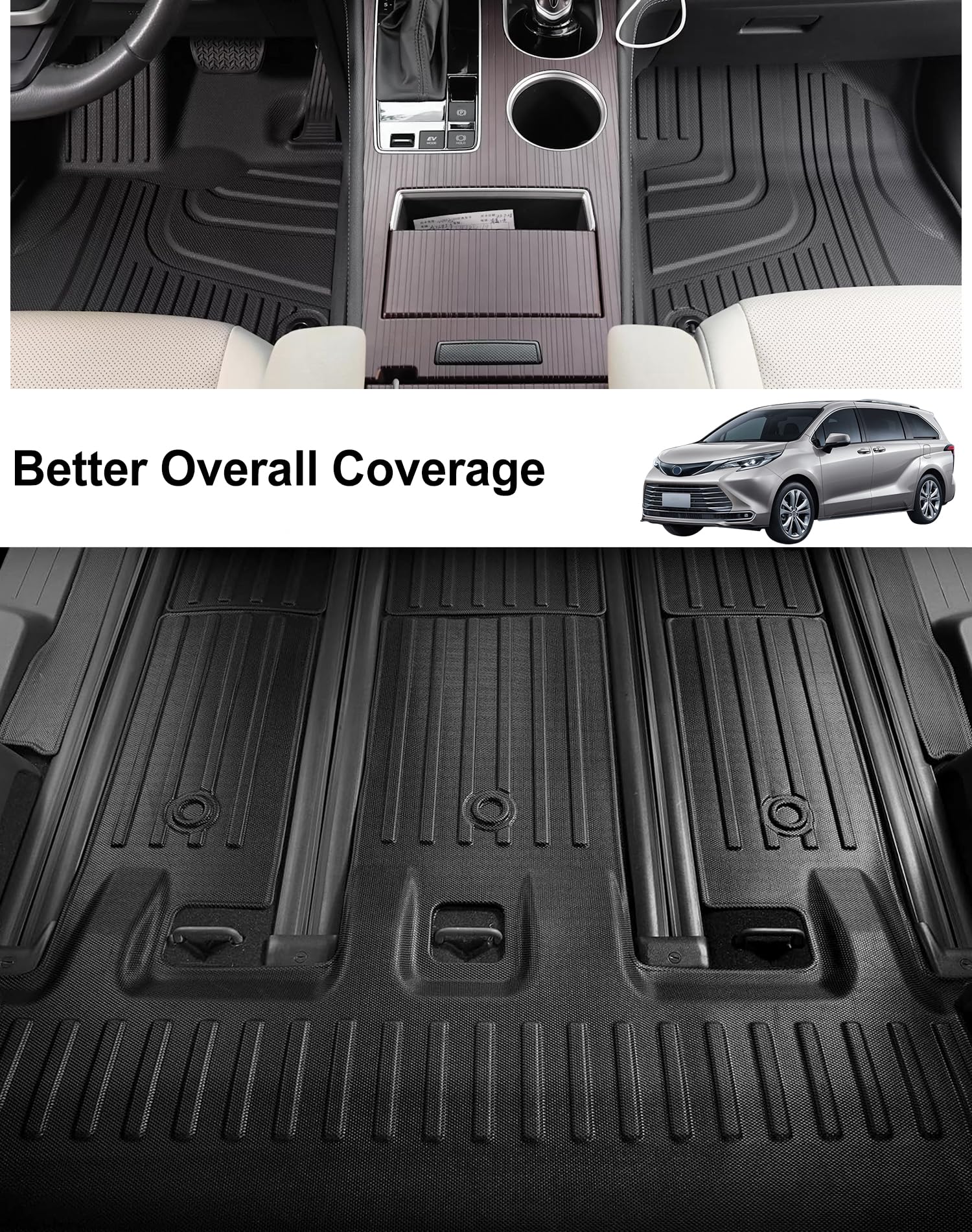 Amazon | 2021-2025 シエナフロアマット 7シートトヨタシエナ(掃除機