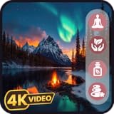 オーロラオーロラ - 時計付きアンビエントミュージック