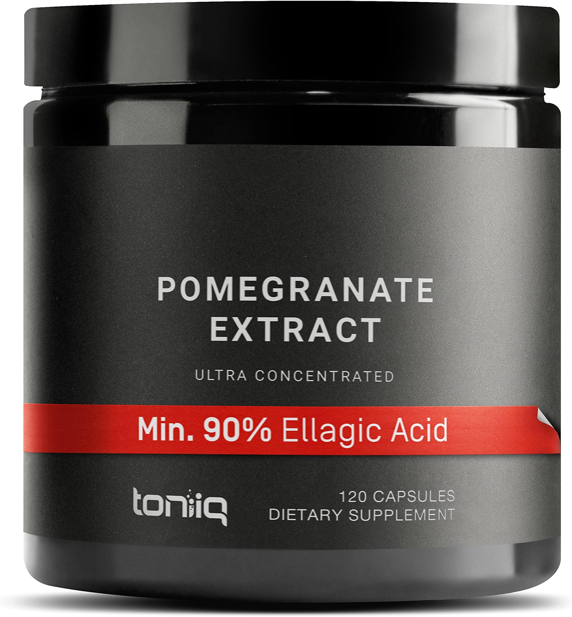 Toniiq Pomegranate Extract - Ultra High Potency 35:1 Extract with 90% Ellagic Acid - Highly Concentrated - Third-Party Lab Tested - 120 Capsules