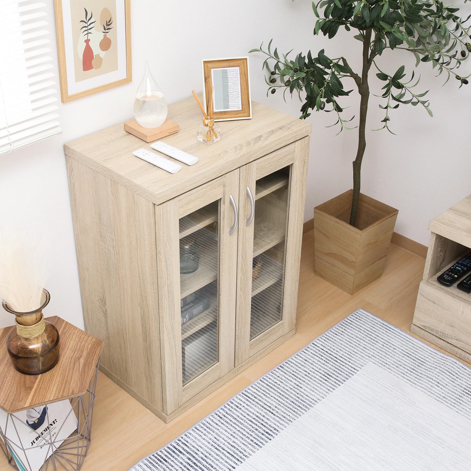 キャビネット ラルゴ 幅60cm オークブラウン [5134] キャビネット 幅