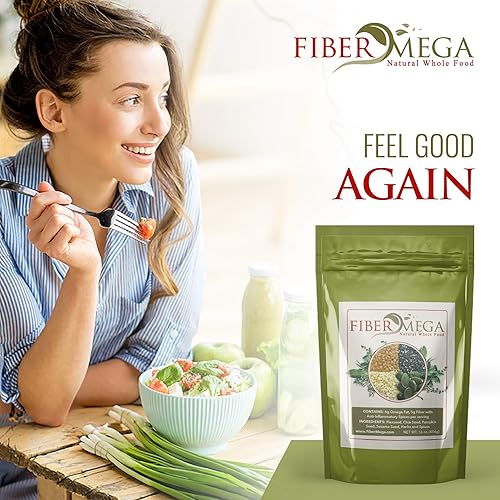 Miniatura 3 de Fibra prebiótica todo en uno y desintoxicación  Semillas orgánicas de lino y chía de primera calidad  Alivio del estreñimiento y la hinchazón  Fibra