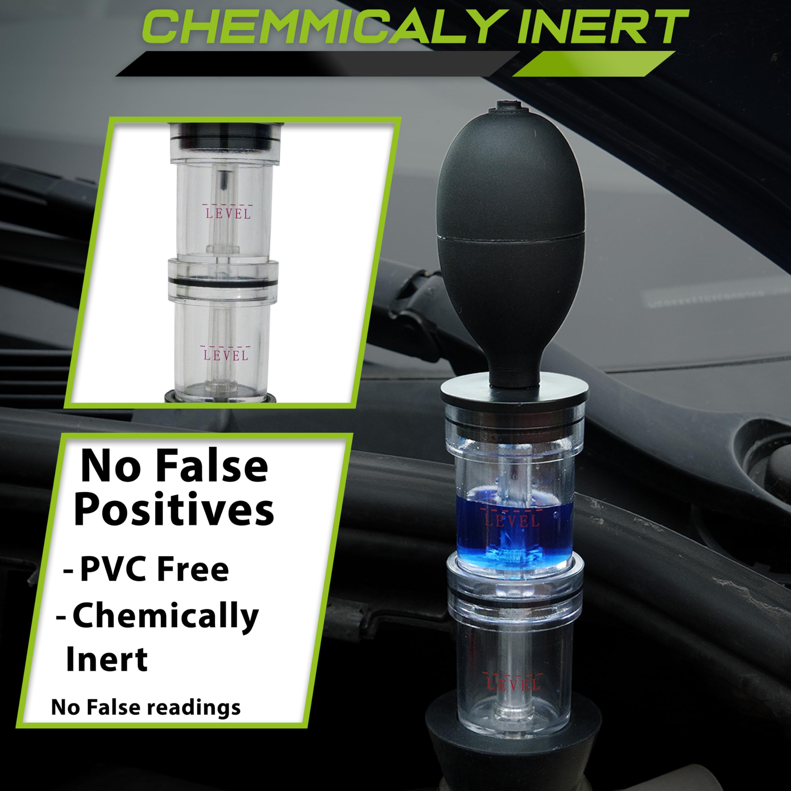X - Kit tester CO₂ PRO per guarnizioni della testa, prodotto nel Regno Unito, 500 ml, rileva guasti alle guarnizioni della testa, perdite di liquido refrigerante, contaminazione da gas di combustione