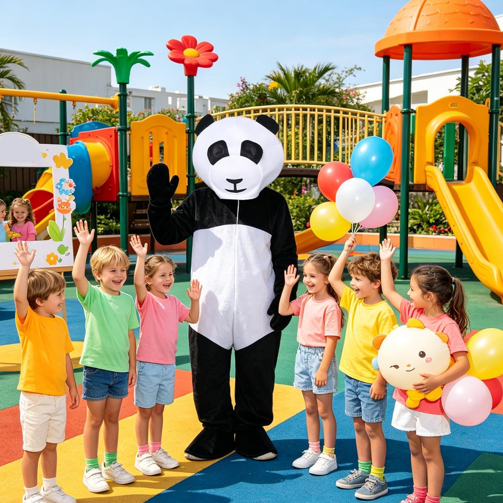 Costume Animale Per Adulti Body Per Halloween, Recitazione E Giochi Di | Con Cappuccio Costume Da Panda Per Feste Scuola Club Compleanni Vacanze Uomini Donne