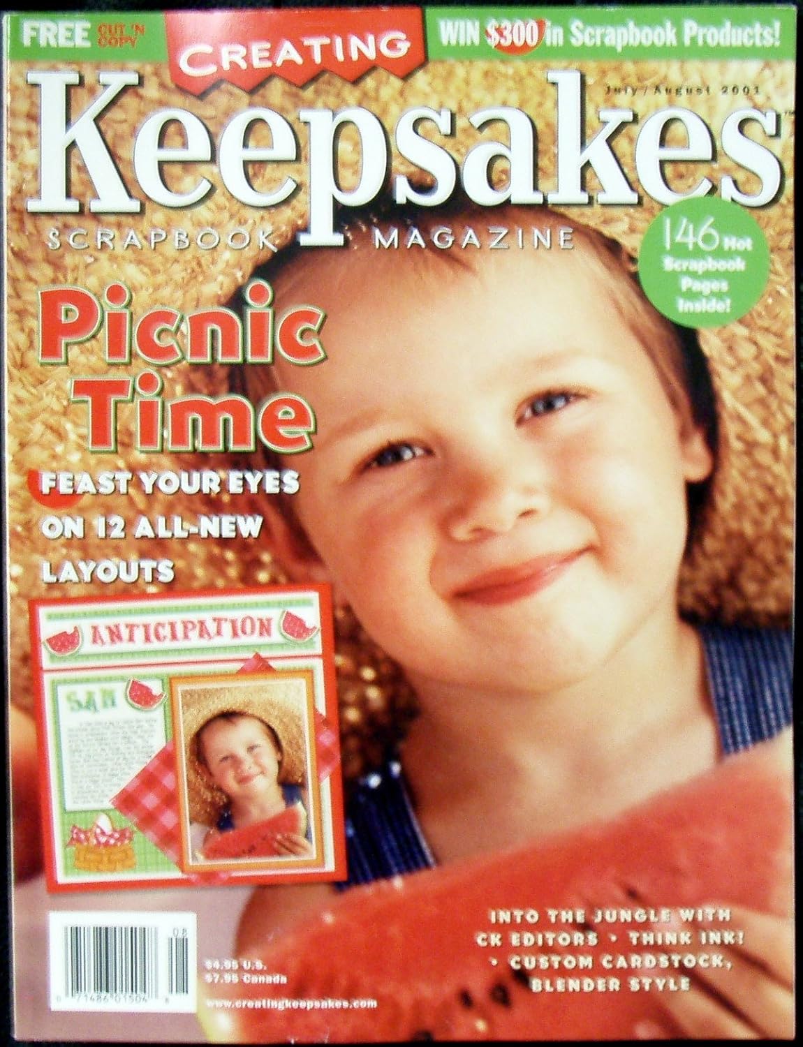 Creating Keepsakes Scrapbook Magazine July August 2001