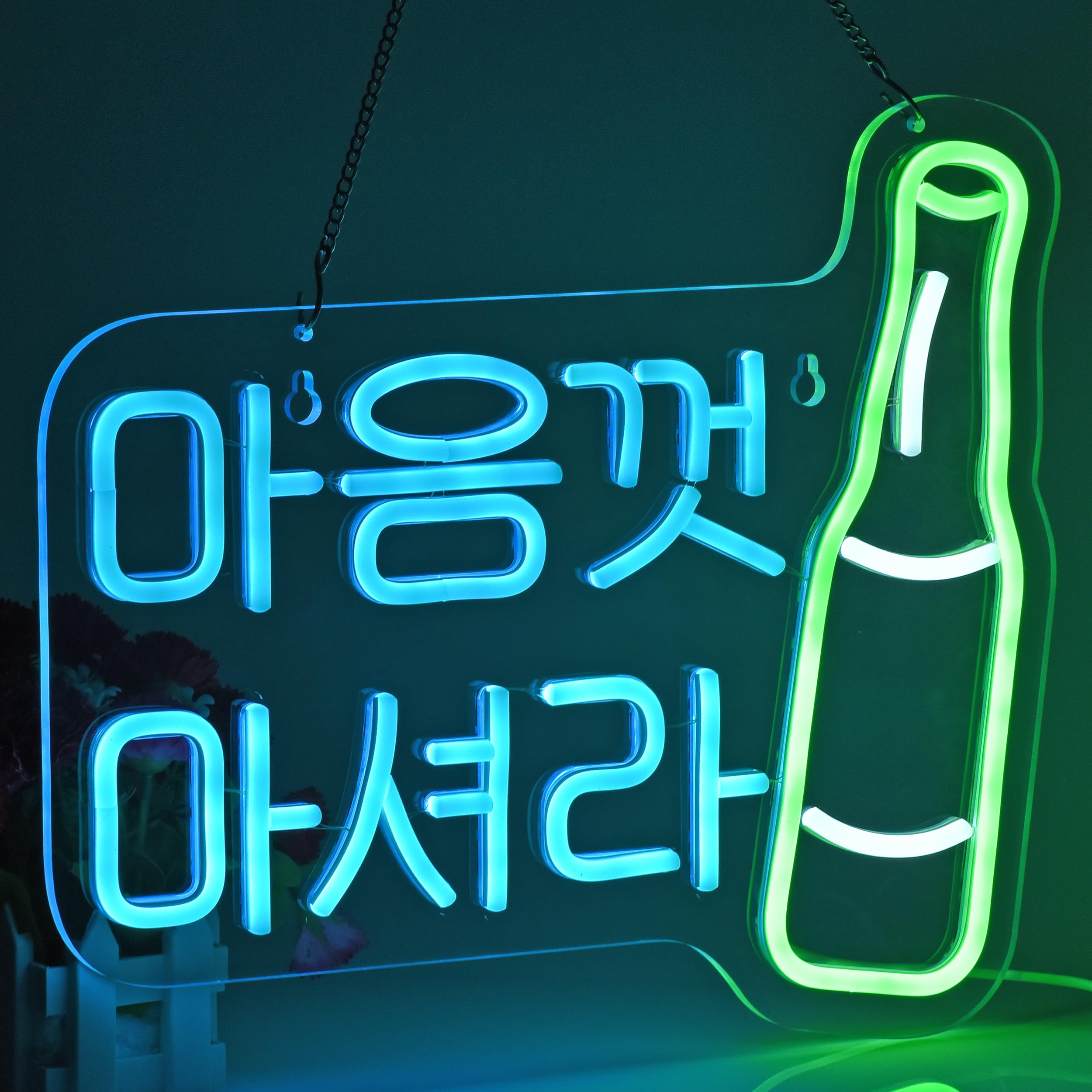 ネオンサイン　オリジナル　韓国　オレンジ×ホワイト 受注商品】LEDネオンサイン New York Mets