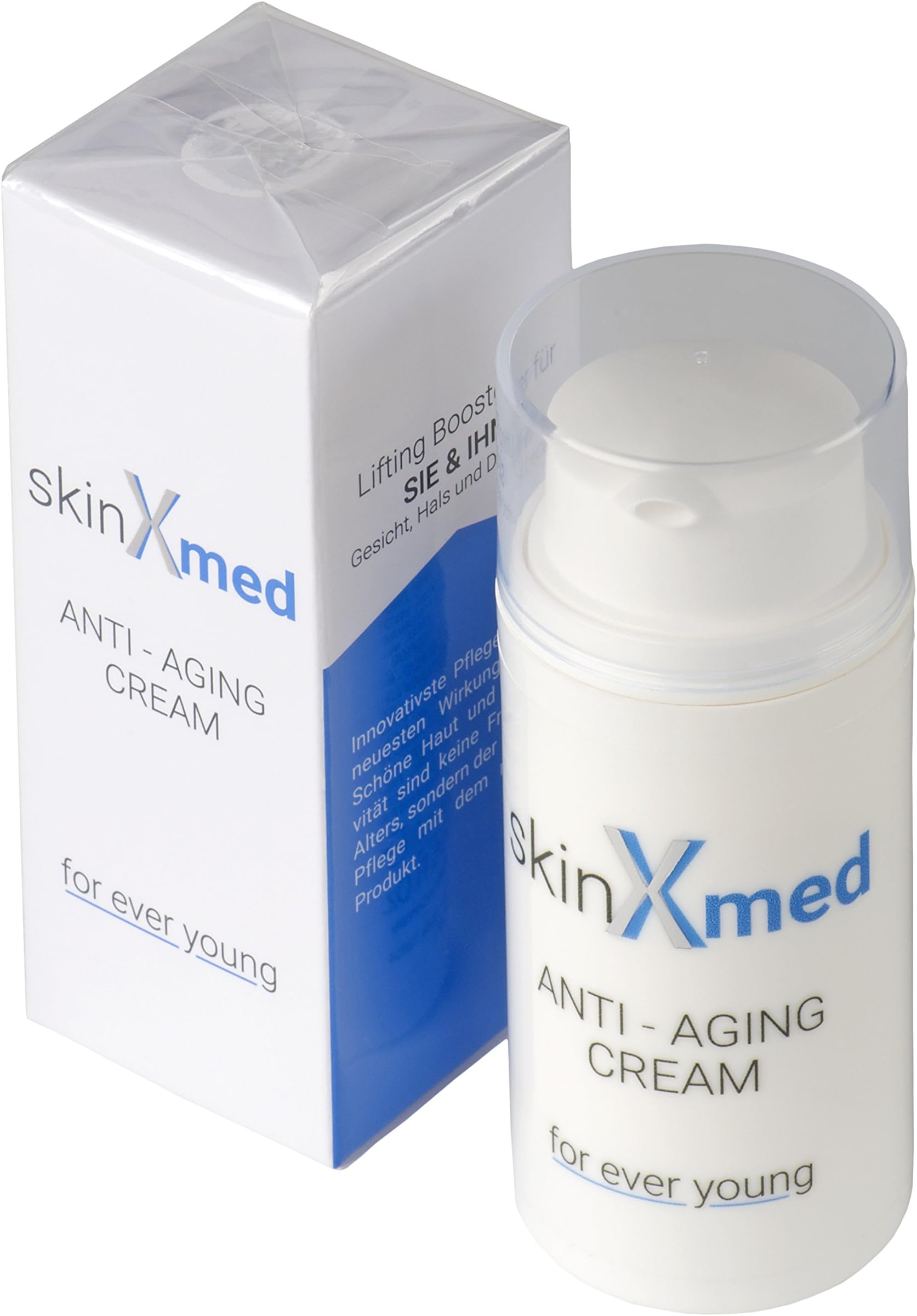 SKINXMED anti-aging cream | Best anti-aging moisturizer | Face neck and decollete firming cream | Helps to reduce wrinkles and achieve an ageless skin on women and men | Day and Night (30ml)