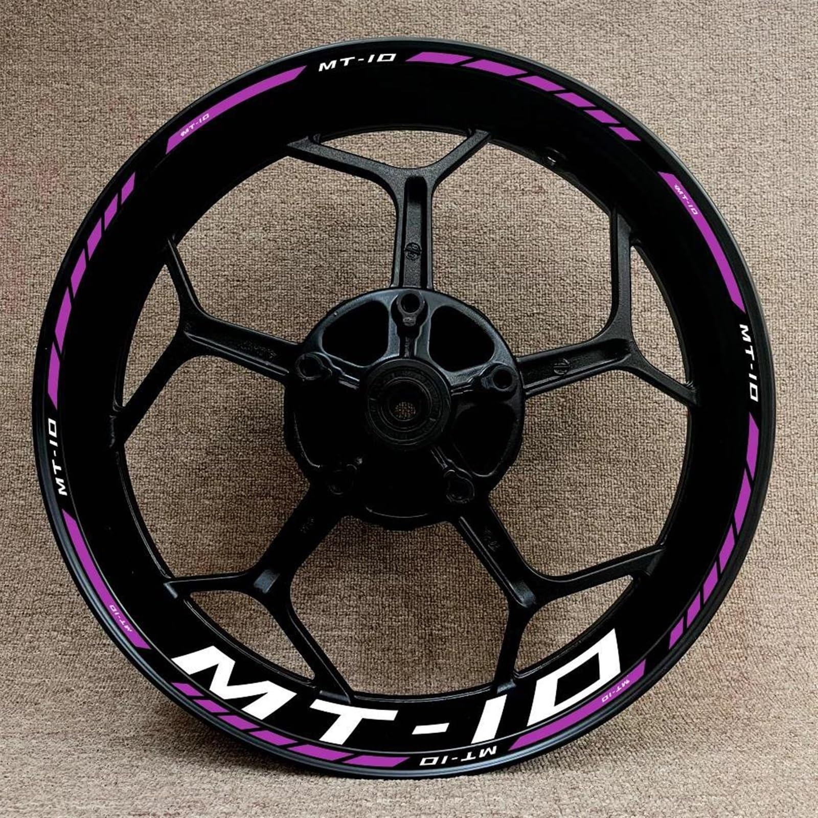 Stickers Motorcycle Wheel Stickers Night Reflective Decorative Rim for MT-10 MT10(Style 22)