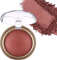 Blush assado, blush marmorizado para bochechas, paleta de pó de blushes com acabamento acetinado brilhante, cor montável em pó natural para maquiagem facial