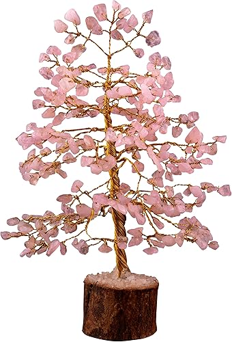 Miniatura 9 de Árbol de cuarzo rosa, árbol de cristal, cristales y piedras preciosas, cristales de cuarzo, árbol de dinero Feng Shui, árbol de inauguración de la