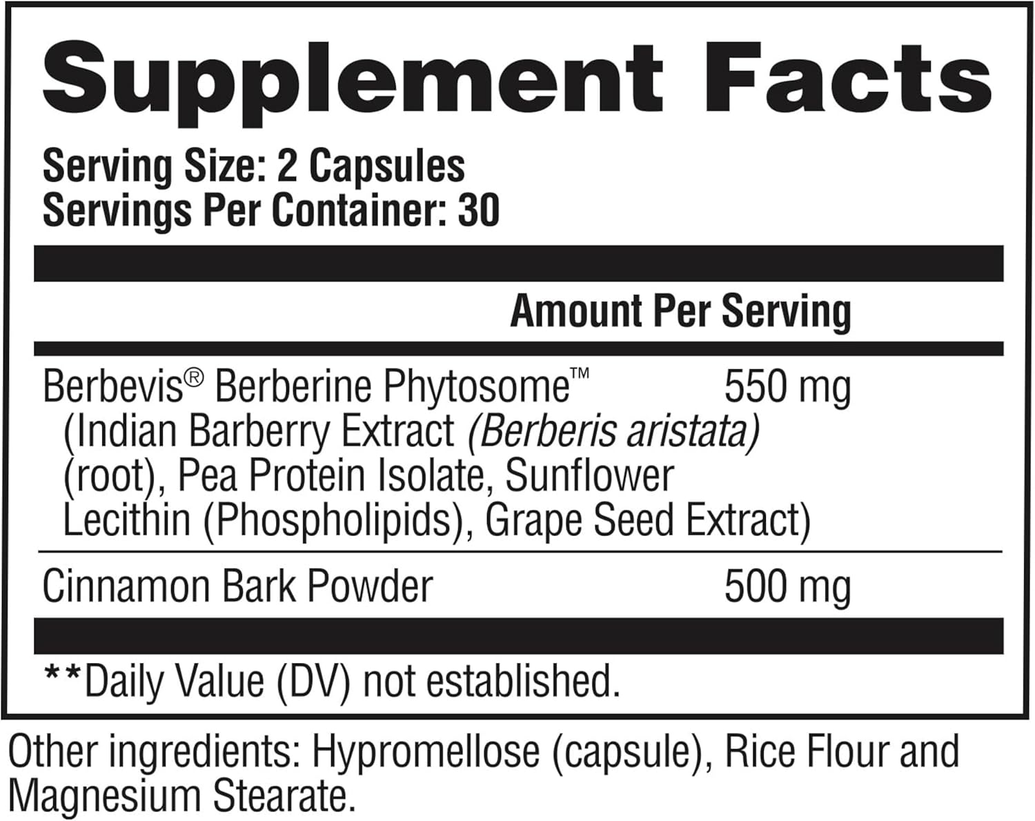 GAT SPORT Pro Berberine, Berbevis, Ceylon Cinnamon Extract, for Men and Woman, 60 Servings