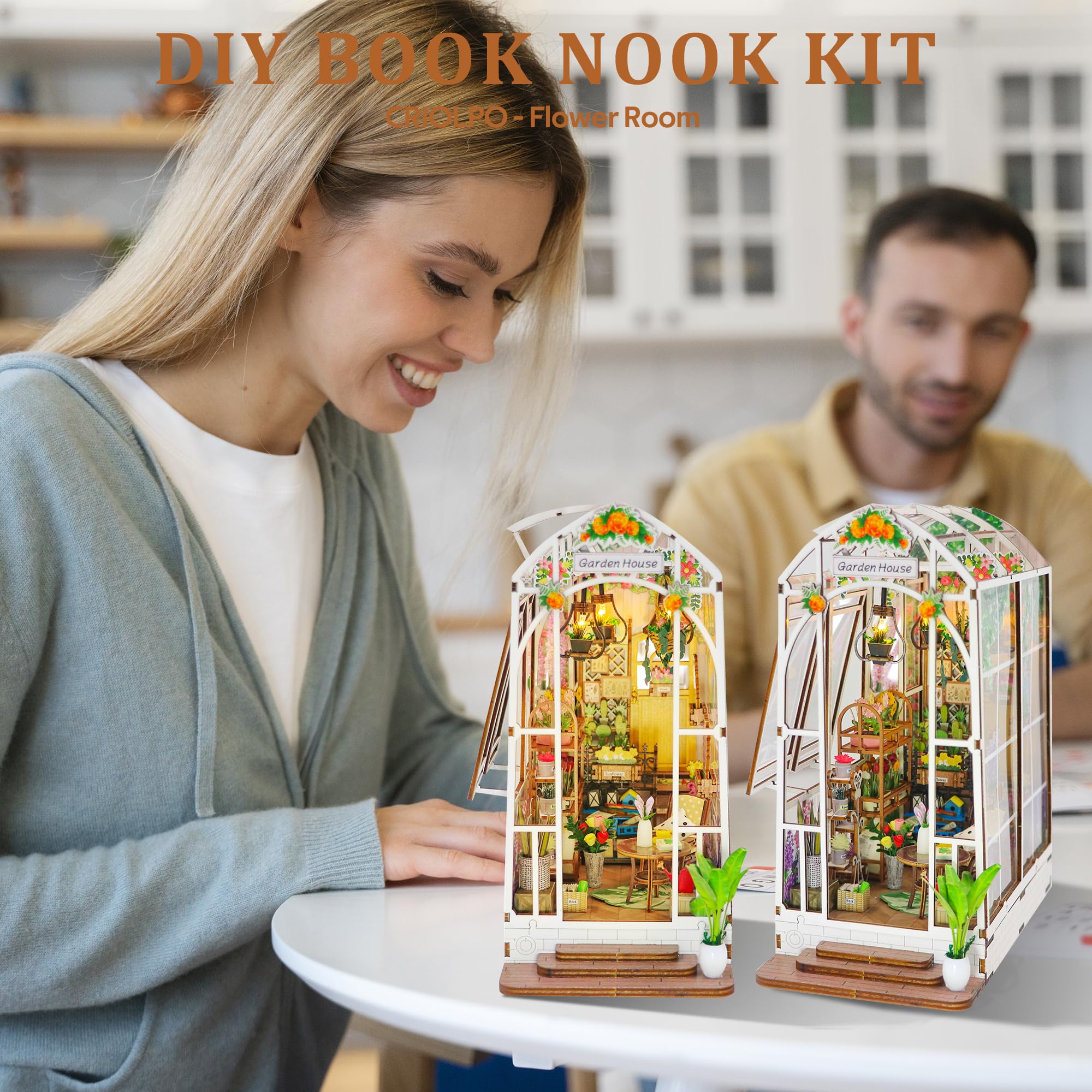 Amazon.com: CRIOLPO DIY Book Nook Kit, Garden House Miniature