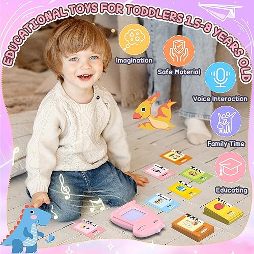 Miniatura 2 de FLUESTON Juguetes de aprendizaje para niños y niñas de 2, 3, 4, 5, 6, 7, 8 años, juguetes de terapia del habla para niños autistas, juguetes