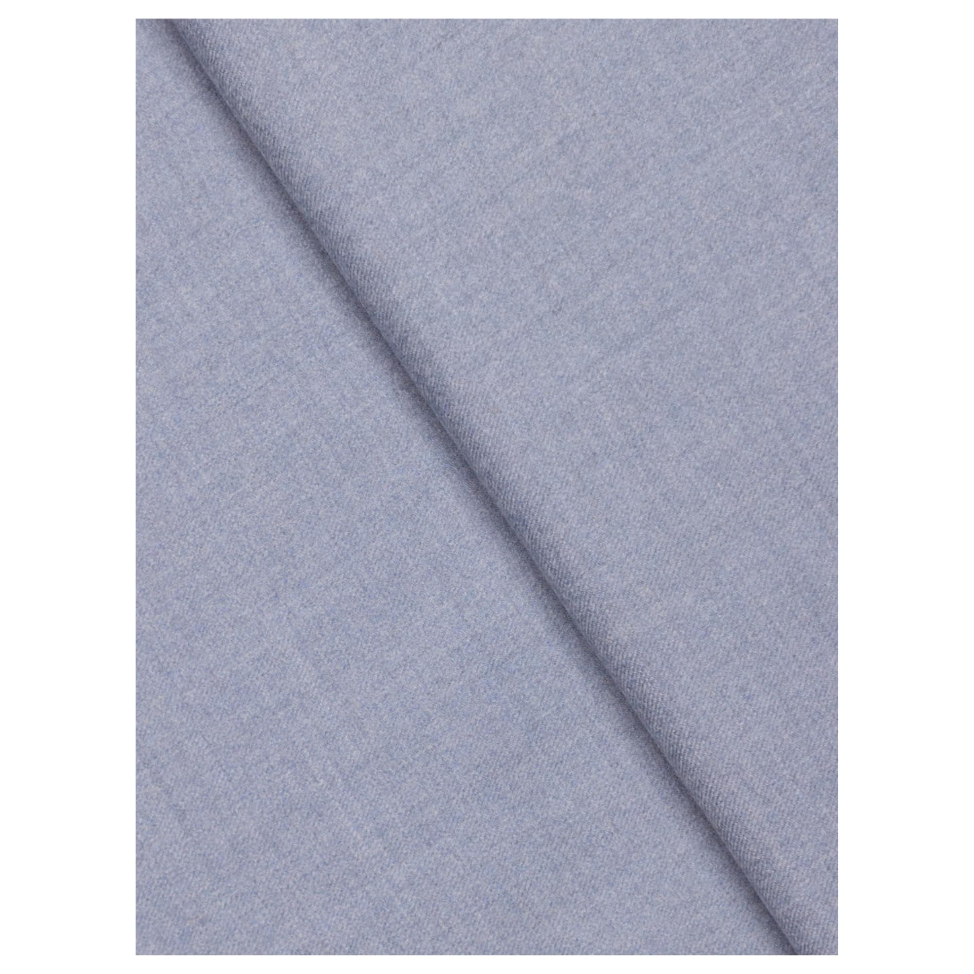 DONEGAL® Luxury British Twill Flannel Tweed Fabric for Men & Women, 100% Merino Wool for Bespoke Tailored Jacketing & Overcoats, #CloudGrey36 (2 Metre Cut)