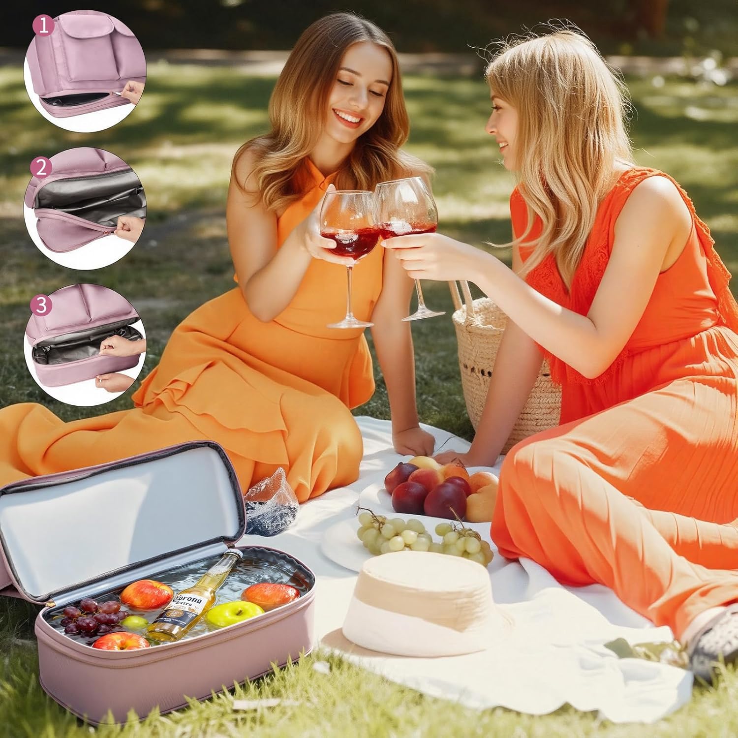 Skycase Work Tote Bag for Women - Laptop Tote Handbag - Lunch Bag with Cooler - Shoulder Weekender Bag for Travel, School - Image 3