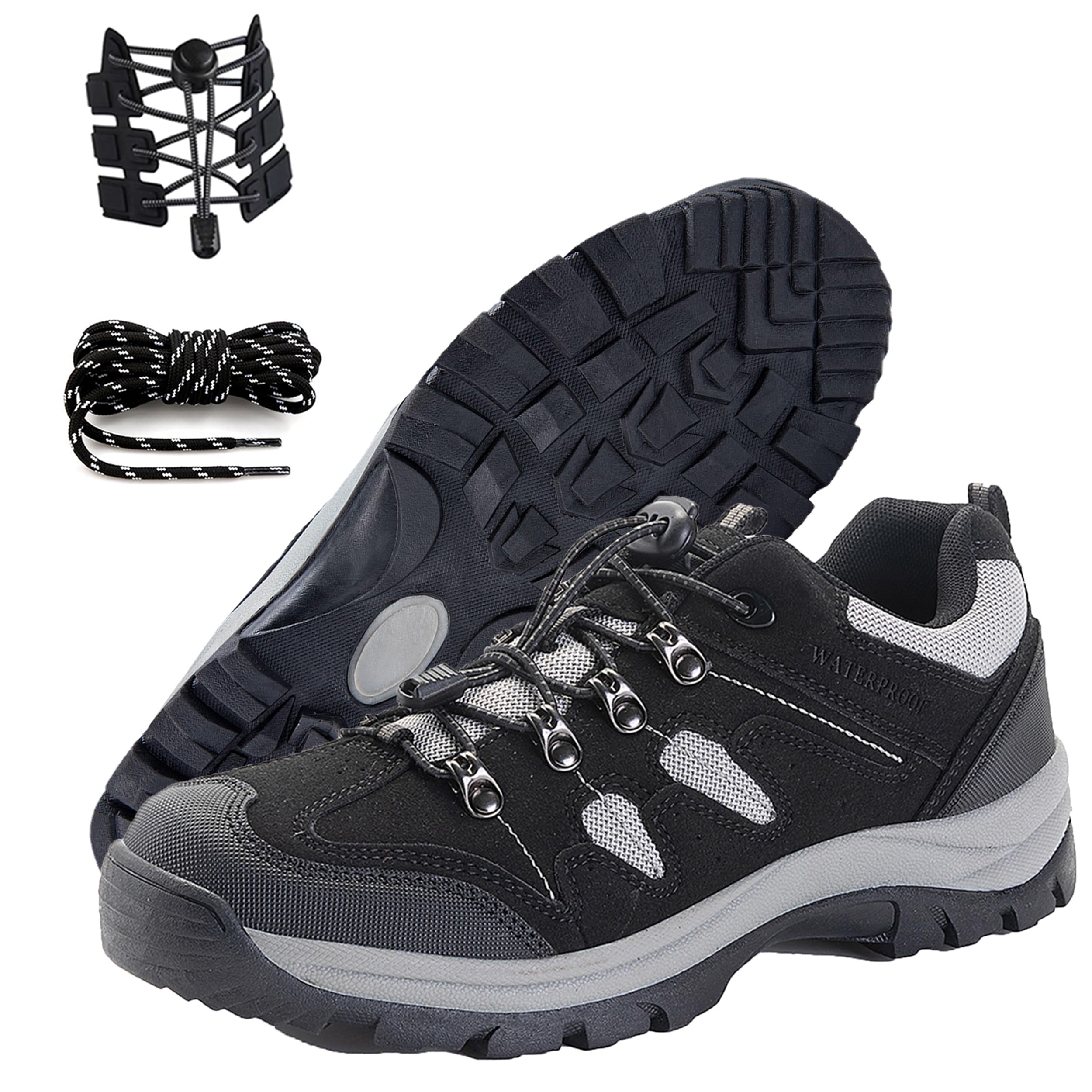 4 x Brand New CCLos Men s Waterproof Hiking Shoes No Tie Walking Shoe Jobalots