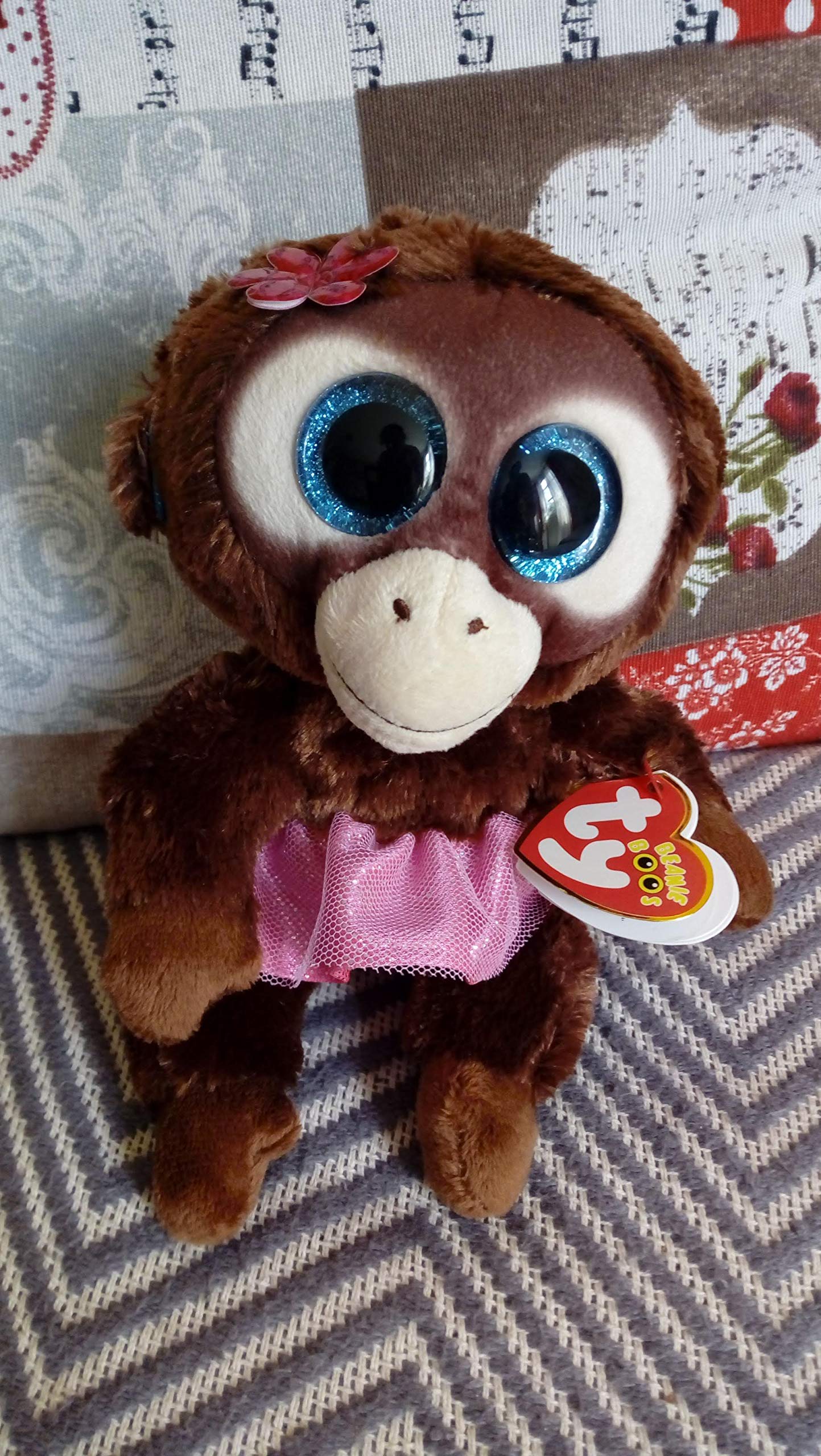 TyBeanie Boo Plush - Nadya the Monkey 15 centimetres