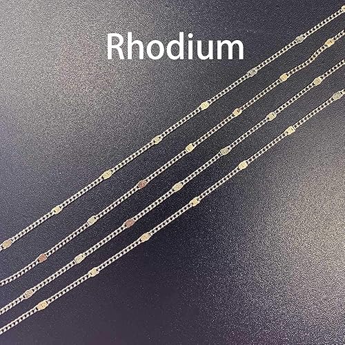 Miniatura 9 de Cadenas de collar de latón chapado en oro KC de 32.8 ft de longitudlote de 0.059 pulgadas (0.059 in) para hacer joyas hechas a mano, materiales al