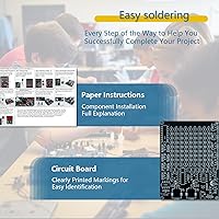 Vista 4 de EI - Luces de persecución electrónicas con luces LED, kits de práctica de soldadura, kits de bricolaje electrónicos, kits de soldadura