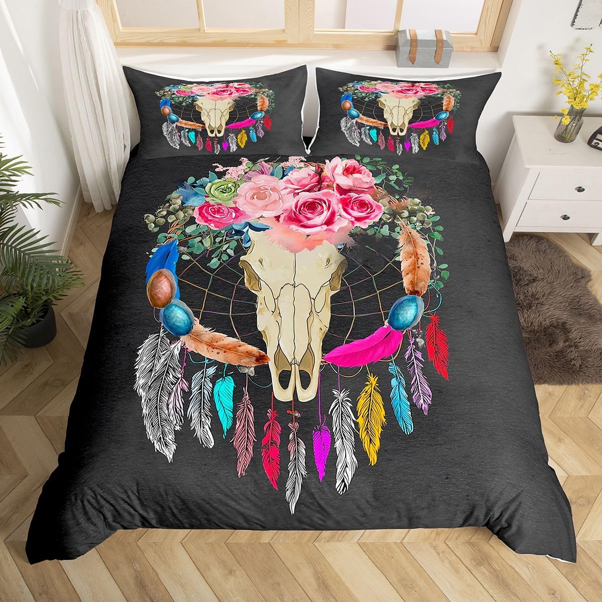 Feelyou London Duvet Cover Set Queen for Kids Teens UK Themed Bedding Set The Big Ben Symbols Print Comforter Cover Decorative Telephone Booth Bedspread Cover Vintage Newpaper Microfiber