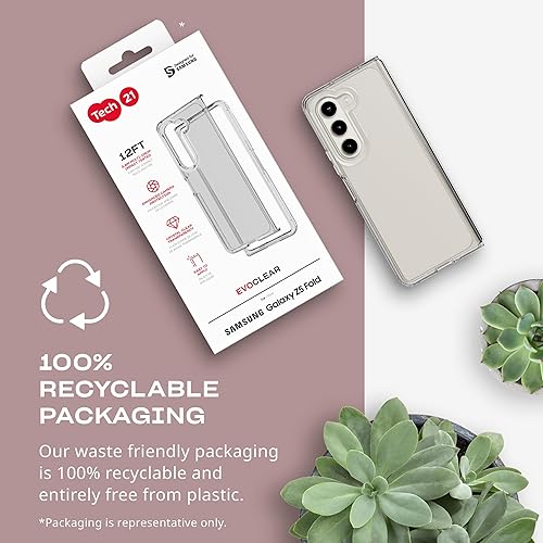 Miniatura 7 de tech21 Funda EvoClear para Samsung Galaxy Z Fold5 - Protección contra impactos - Transparente