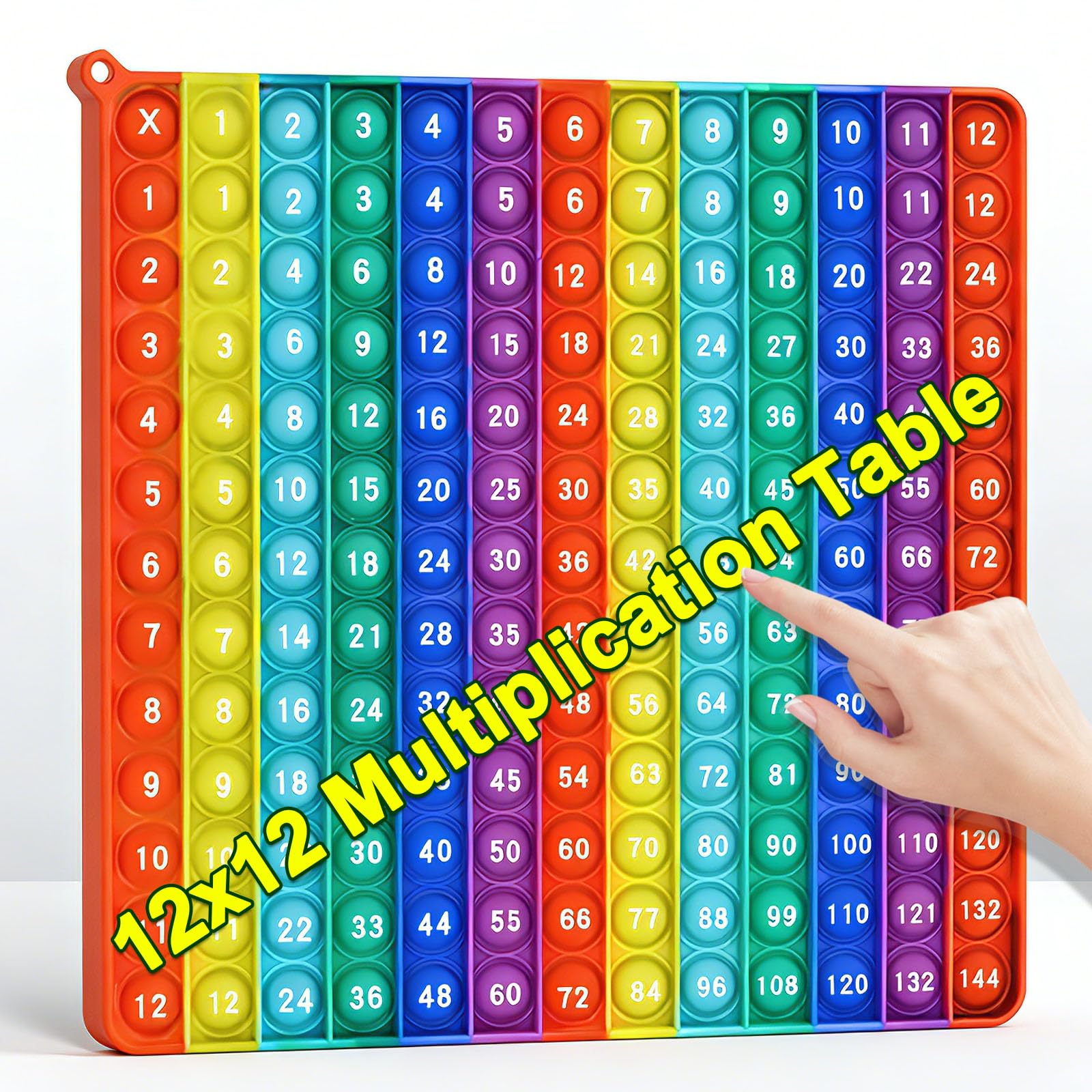 Snapklik.com : Rainbow Multiplication Table Pop Fidget Toys Educational ...