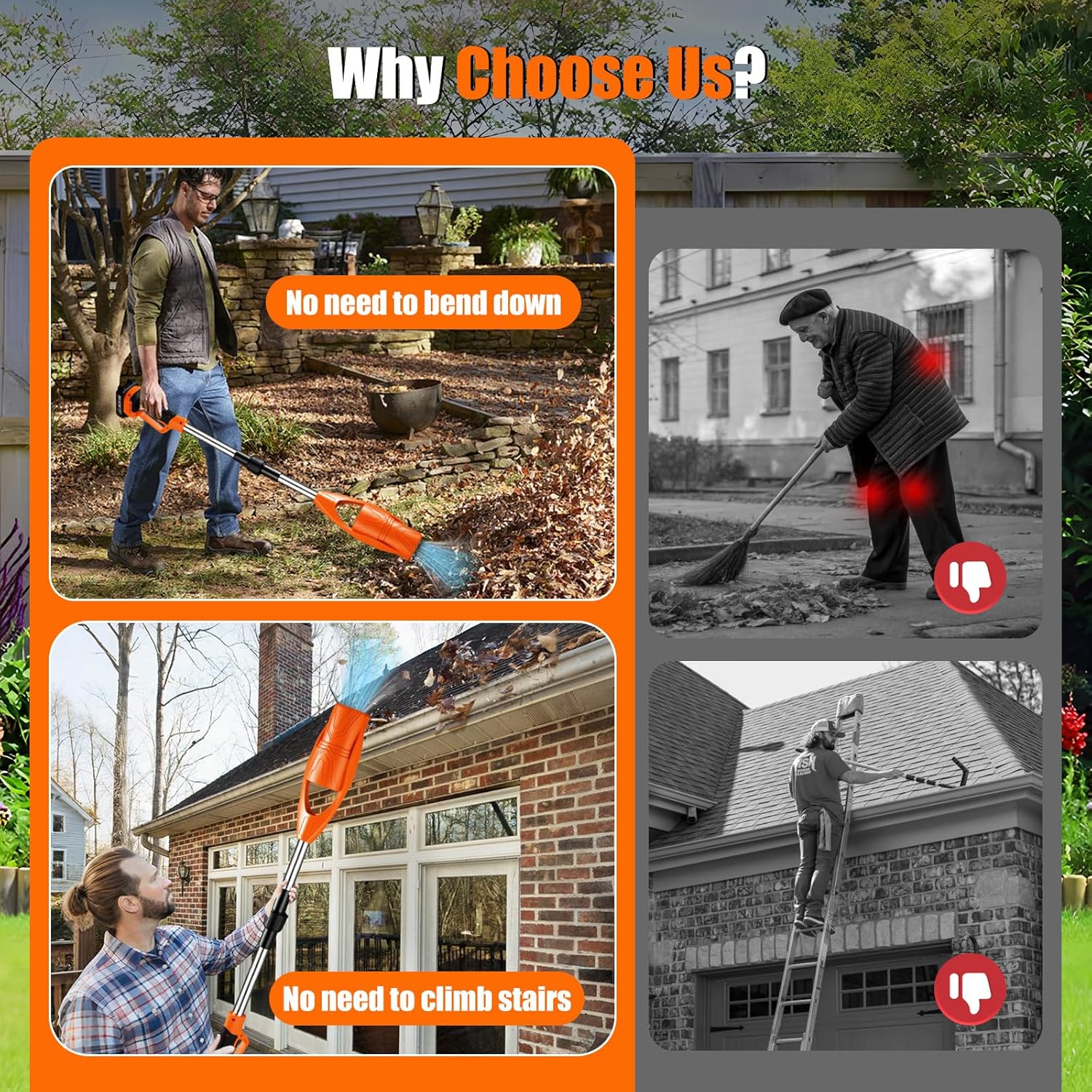 Lightweight Air Broom Leaf Blower Cordless 21V Powerful Electric Leaf Blower with 2 Batteries and Charger Controlled Airflow for Easy Debris Removal at Lawn Care,Clearing Leaves, Lawn, Snow House