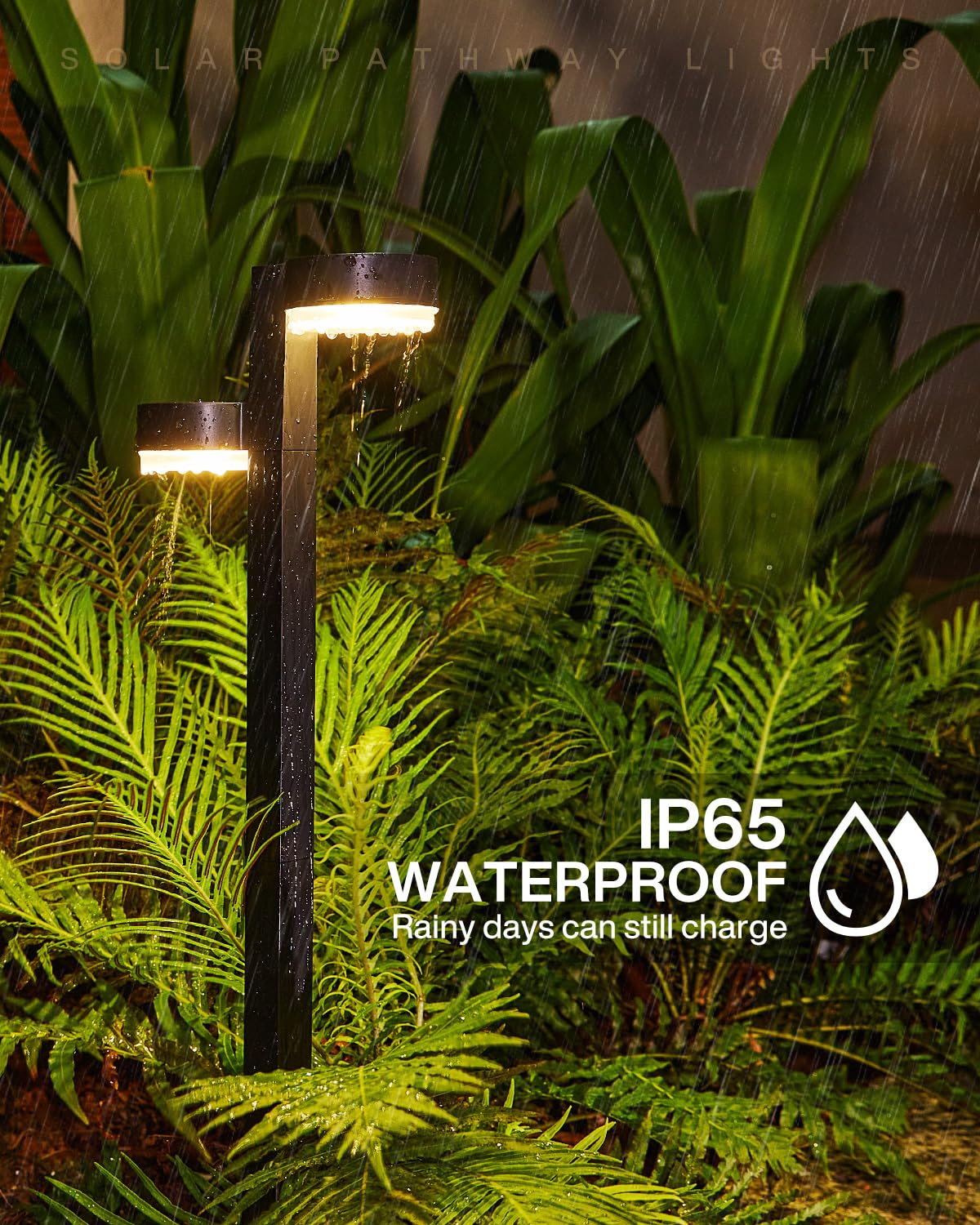 Luci Solari Da Giardino GEARLITE - Confezione Da 6, Alimentate A Energia Solare, Peso 830g