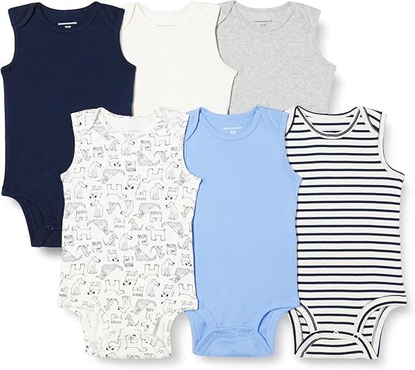 Amazon Essentials Unisex - Bimbi 0-24 Body Smanicati - 5
