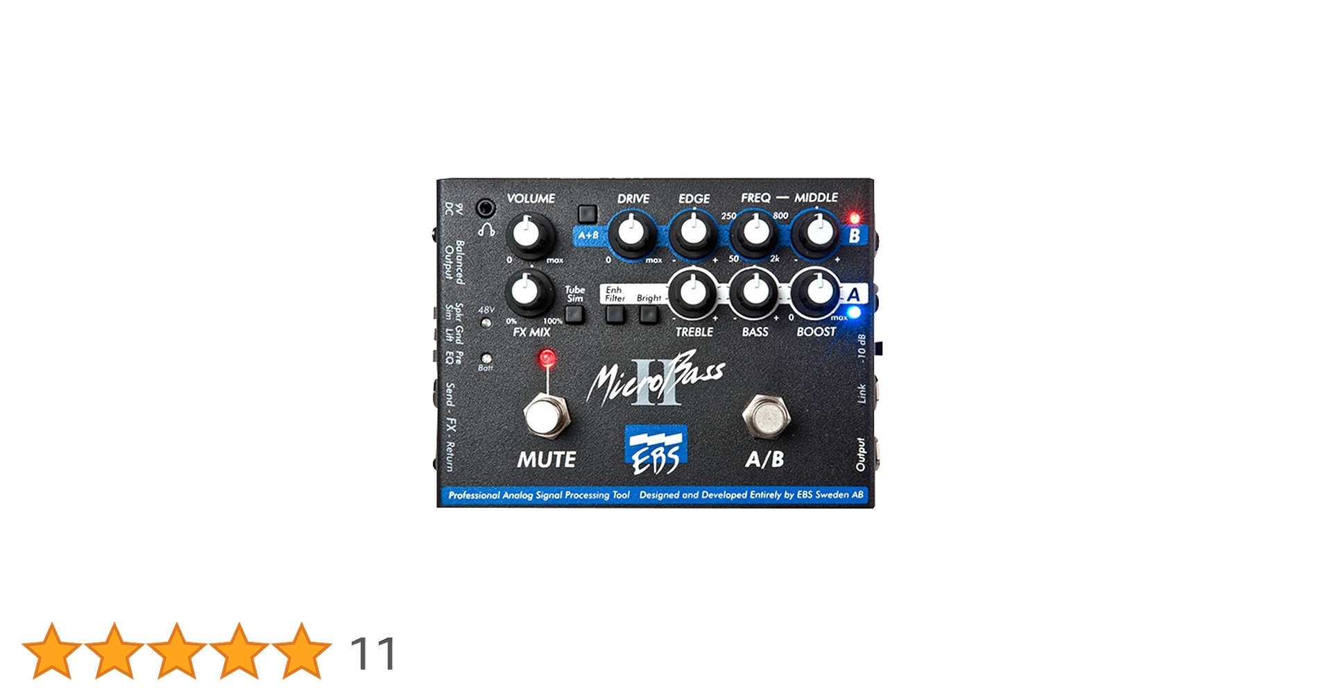 Amazon | EBS ベースプリアンプ MICRO BASS 2 マイクロベース2 正規