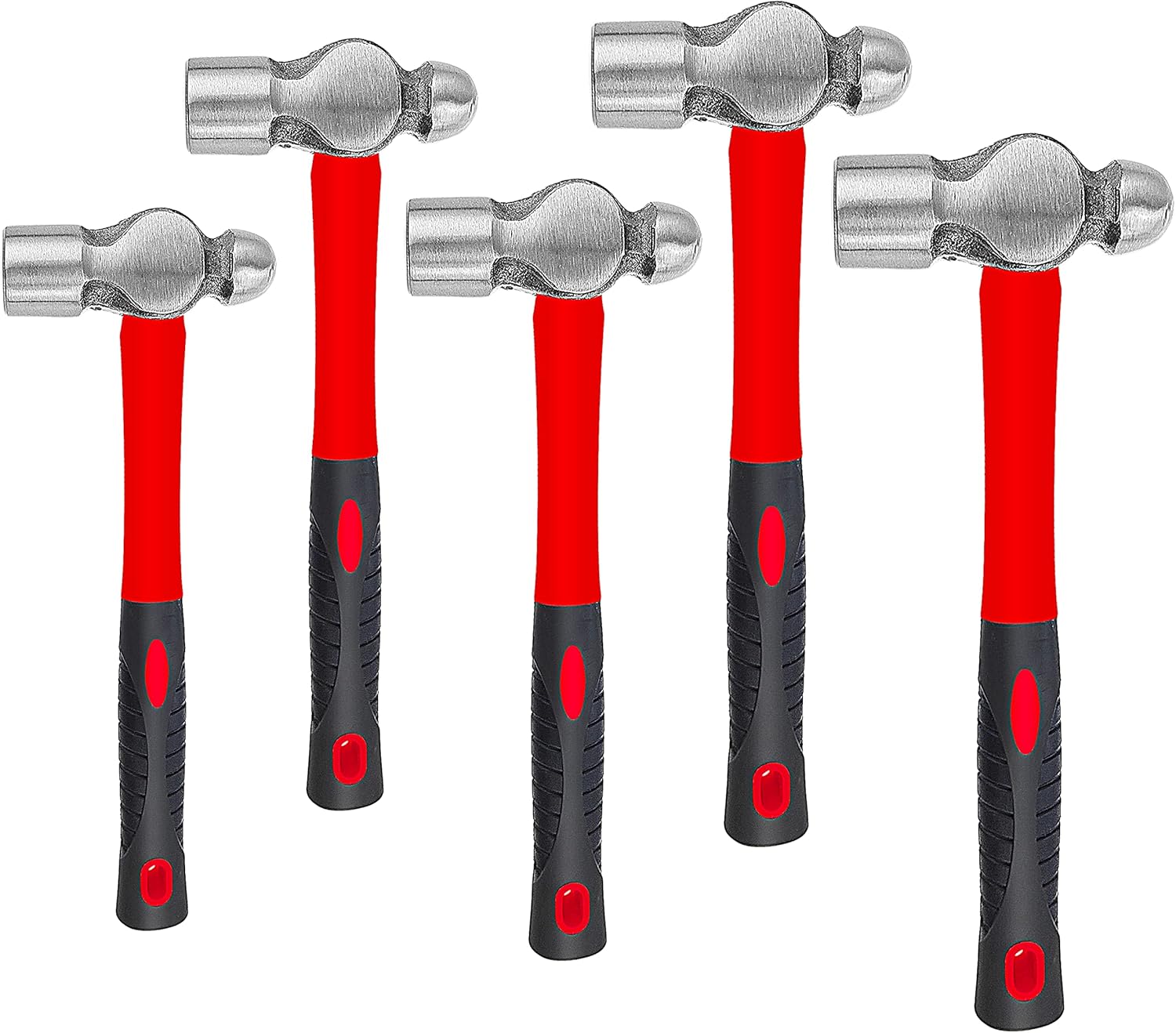 C&T 5Piece Ball Peen Hammer Set, 8, 12, 16, 24, 32ozFiberglass