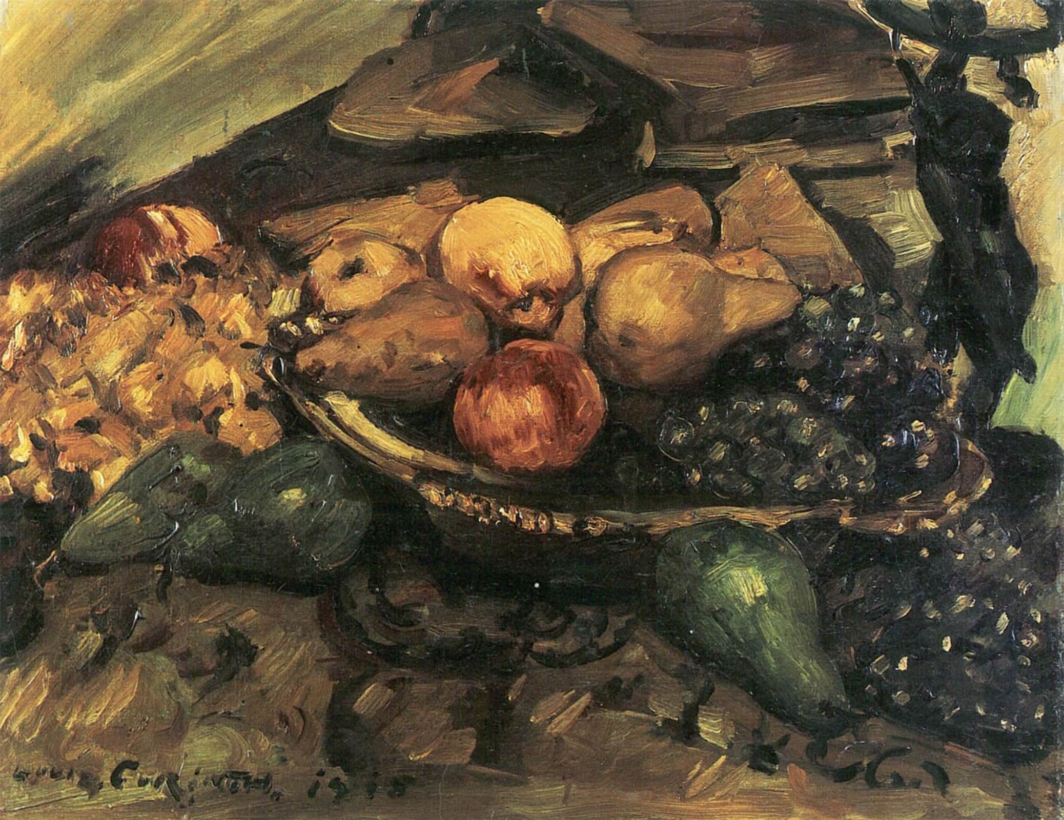 ARTXLXXBN Famous Prints Artwork Pictures Poster Painting Art Fruchtestilllebenn by Lovis Corinth Artwork Landscape Pictures for Home Decor 60x90cm